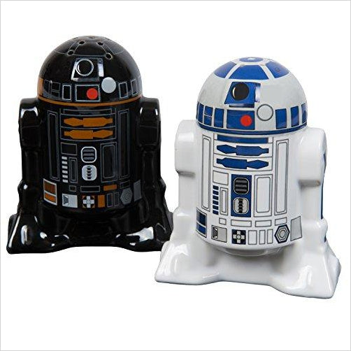 Star Wars Salt and Pepper Shakers - R2D2 and R2Q5 - Gifteee. Find cool & unique gifts for men, women and kids