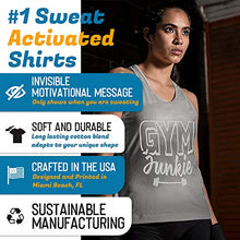 Load image into Gallery viewer, Women&#39;s Sweat Activated Motivational T shirt - Gifteee. Find cool &amp; unique gifts for men, women and kids
