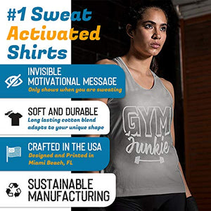 Women's Sweat Activated Motivational T shirt - Gifteee. Find cool & unique gifts for men, women and kids