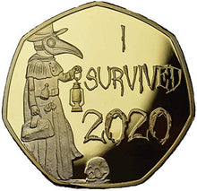 Load image into Gallery viewer, I Survived 2020 Memorabilia Gold &amp; Silver Coins
