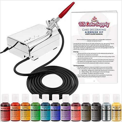 Complete Cake Decorating Airbrush Kit - Gifteee Unique & Unusual gifts, Cool gift ideas