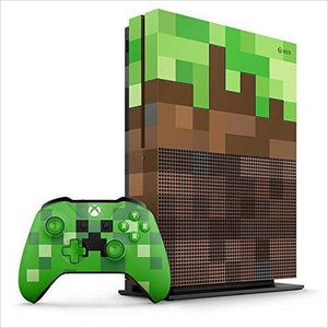 Xbox One S 1TB Limited Edition Console - Minecraft Bundle [Discontinued] - Gifteee. Find cool & unique gifts for men, women and kids