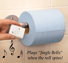 Load image into Gallery viewer, Motion Activated Toilet Roll Device, Plays Jingle Bells
