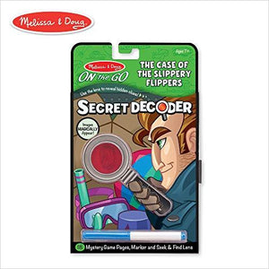 Melissa & Doug On the Go Secret Decoder - Case of the Slippery Flippers - Gifteee. Find cool & unique gifts for men, women and kids