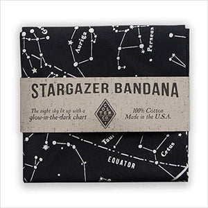 Star chart survival bandana with glow in the dark ink - Gifteee Unique & Unusual gifts, Cool gift ideas