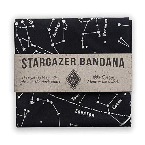 Star chart survival bandana with glow in the dark ink - Gifteee Unique & Unusual gifts, Cool gift ideas