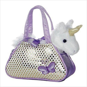 Unicorn Fancy Pals Purse with 8" Unicorn - Gifteee. Find cool & unique gifts for men, women and kids