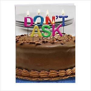 Jumbo Birthday Card (Candles not included) - Gifteee Unique & Unusual gifts, Cool gift ideas