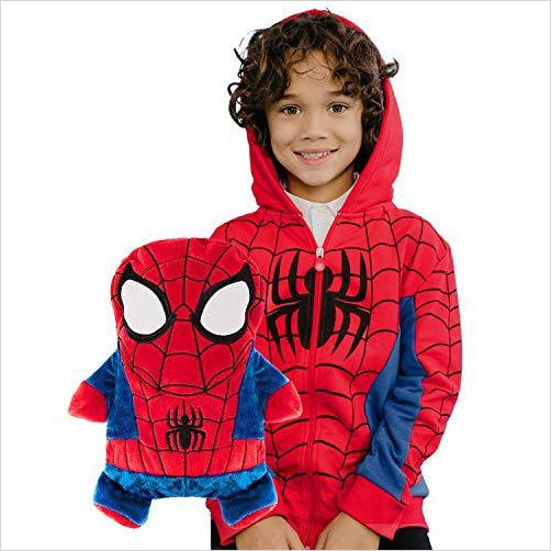 Spiderman Superhero - 2-in-1 Transforming Hoodie and Soft Plushie - Gifteee. Find cool & unique gifts for men, women and kids