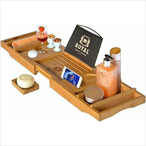 Luxury Bathtub Caddy Tray - Gifteee Unique & Unusual gifts, Cool gift ideas