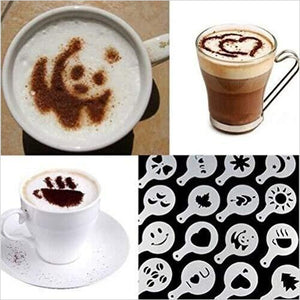 Stencils DIY for Decorating Cappuccino/Milk - Gifteee Unique & Unusual gifts, Cool gift ideas