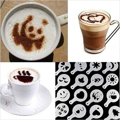 Stencils DIY for Decorating Cappuccino/Milk - Gifteee. Find cool & unique gifts for men, women and kids