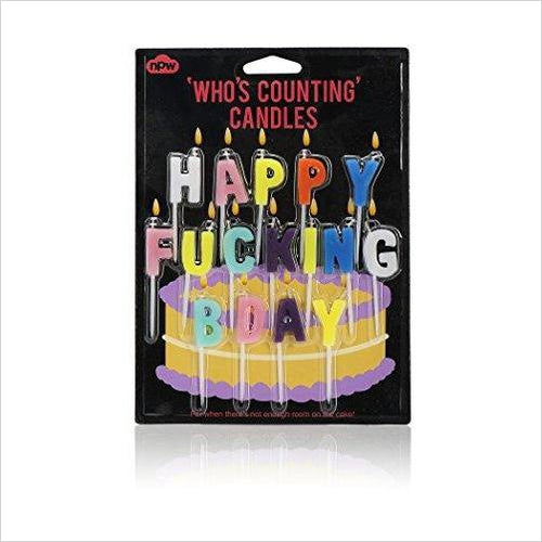 Happy F-king Bday Birthday Candles - Gifteee. Find cool & unique gifts for men, women and kids