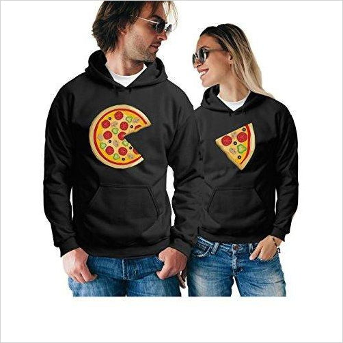 Pizza & Slice Matching Couple Hoodies - Gifteee. Find cool & unique gifts for men, women and kids