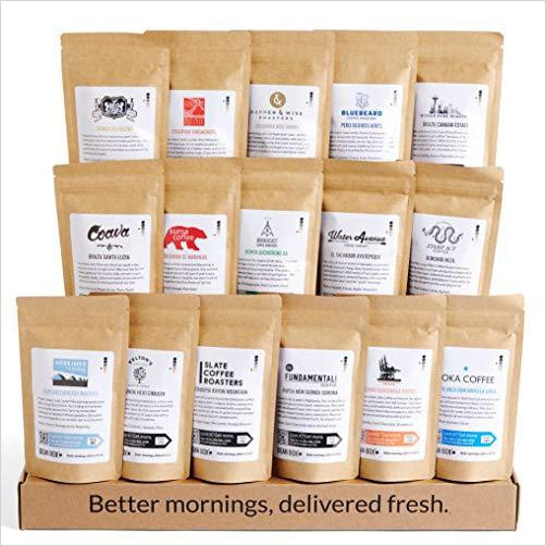 World Coffee Tour Gourmet Sampler - Gifteee Unique & Unusual gifts, Cool gift ideas