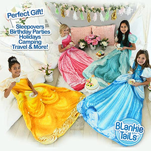 blankie tails disney princess dress wearable blanket Amazon.com: Blankie Tails Personalized Elsa Frozen Disney Princess Dress Blanket, Double Sided Soft Minky Fleece, Machine Washable Wearable Blanket