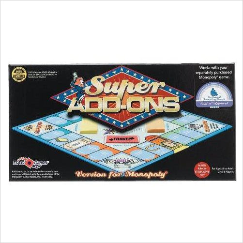 Monopoly Super Add-Ons - Gifteee. Find cool & unique gifts for men, women and kids