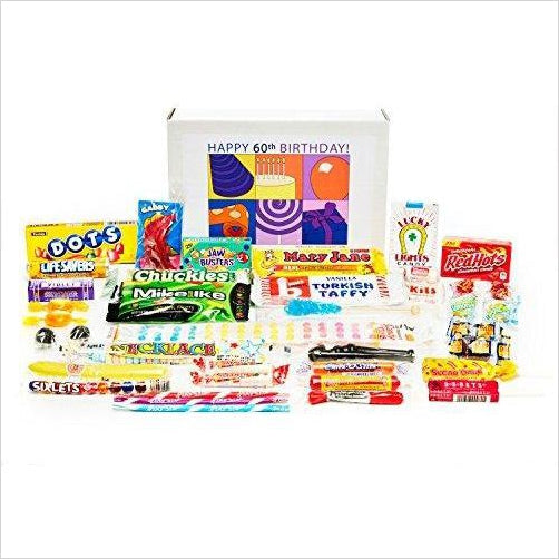 Nostalgic Candy from Childhood (60's) for a 60 Year Old Man or Woman - Gifteee Unique & Unusual gifts, Cool gift ideas