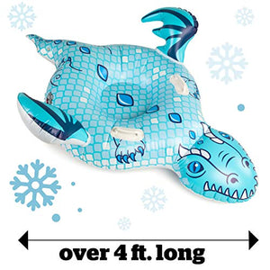 Giant Ice Dragon  Snow Tube - 3 ft. - Gifteee. Find cool & unique gifts for men, women and kids