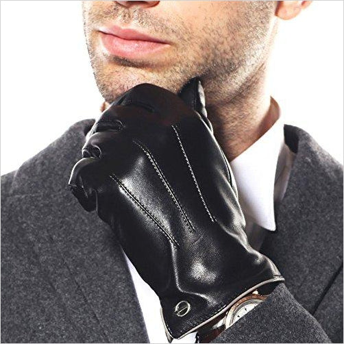 Men's Touchscreen Texting Italian Leather Gloves - Gifteee Unique & Unusual gifts, Cool gift ideas