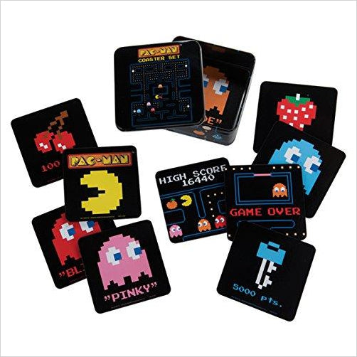 PAC-MAN 10 Piece Coaster Set - Gifteee. Find cool & unique gifts for men, women and kids