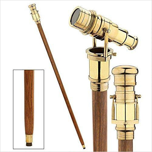 Victorian Walking Stick with Telescope Head - Gifteee Unique & Unusual gifts, Cool gift ideas