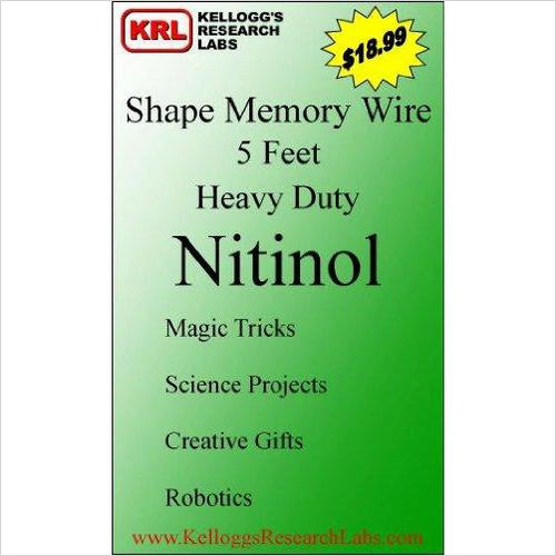 Shape Memory Nitinol Wire - Gifteee Unique & Unusual gifts, Cool gift ideas