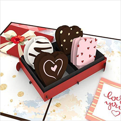 Love Chocolate Pop Up Card - Gifteee. Find cool & unique gifts for men, women and kids