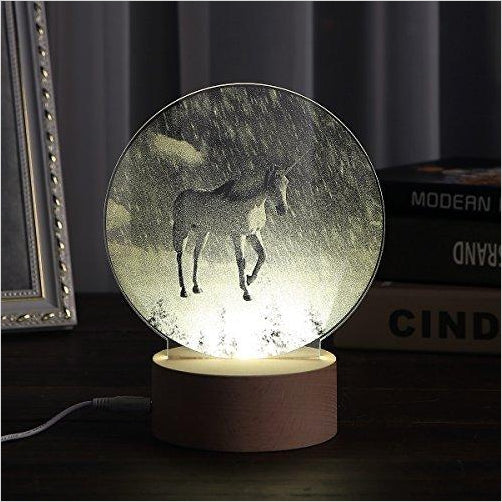 The Unicorn in Snow Landscape Night Light - Gifteee. Find cool & unique gifts for men, women and kids