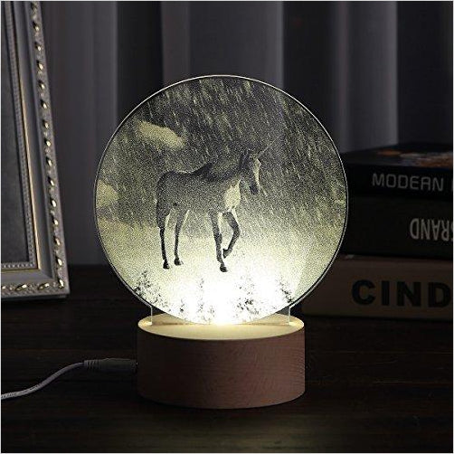 The Unicorn in Snow Landscape Night Light - Gifteee Unique & Unusual gifts, Cool gift ideas