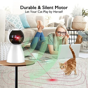 Random Trajectory Motion Activated Cat Laser Toy