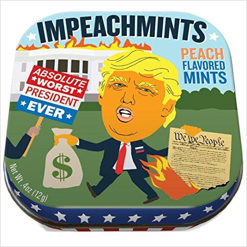 Trump Impeachmints - 1 Tin of Mints - Gifteee. Find cool & unique gifts for men, women and kids