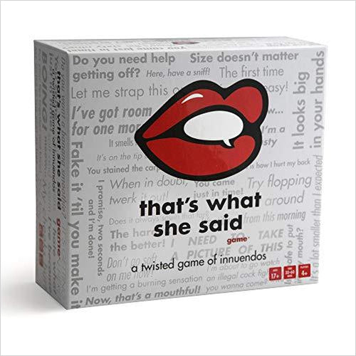 That's What She Said - The Party Game of Twisted Innuendos - Gifteee Unique & Unusual gifts, Cool gift ideas