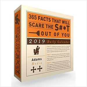365 Facts That Will Scare the S#*t Out of You 2019 Daily Calendar - Gifteee. Find cool & unique gifts for men, women and kids