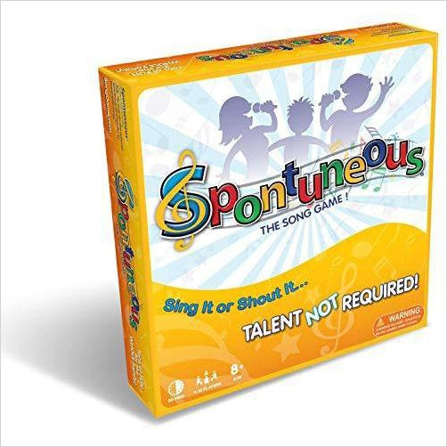 Spontuneous - The Song Game - Sing It or Shout It - Talent NOT Required - Gifteee. Find cool & unique gifts for men, women and kids