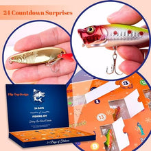 Load image into Gallery viewer, Fishing Advent Calendar - 24 Days Fishing Lures Set
