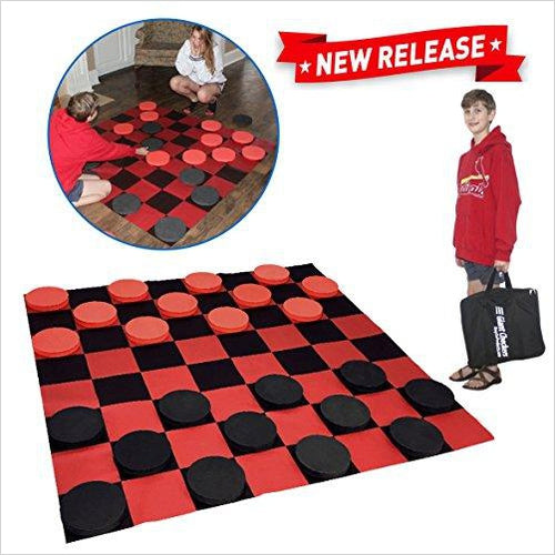 Giant Checkers Game - Gifteee. Find cool & unique gifts for men, women and kids