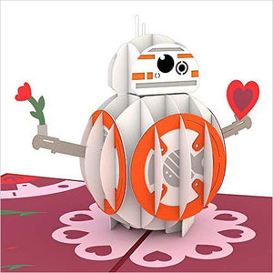 Star Wars BB-8 Valentine's Day Card - Gifteee. Find cool & unique gifts for men, women and kids