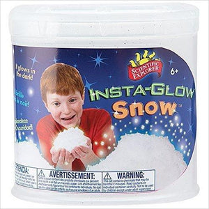 Insta-Glow in the Dark Snow - Gifteee. Find cool & unique gifts for men, women and kids