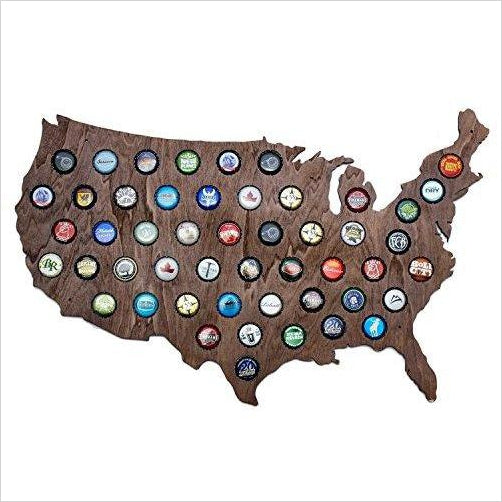 USA Beer Cap Map - Gifteee Unique & Unusual gifts, Cool gift ideas