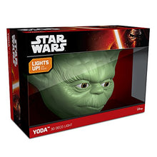 Load image into Gallery viewer, Star Wars Yoda Face 3D Deco LED Wall Light - Gifteee. Find cool &amp; unique gifts for men, women and kids
