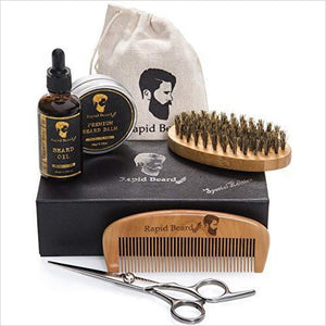 Beard Grooming & Trimming Kit - Gifteee. Find cool & unique gifts for men, women and kids