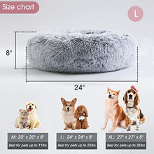 Load image into Gallery viewer, Anti-Anxiety Soft Round Pet Bed
