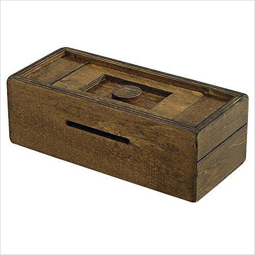 Stash Your Cash Secret Puzzle Box Brainteaser - Gifteee. Find cool & unique gifts for men, women and kids