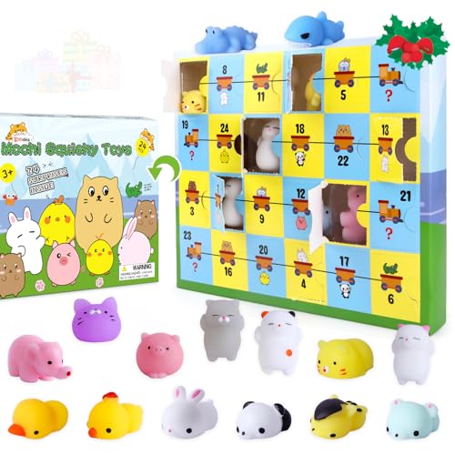 Advent Calendar 2023 for Kids Count Down Calendar with Mochi Toys 