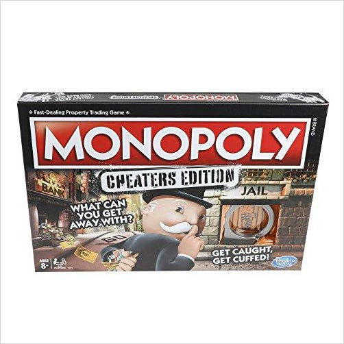 Monopoly Cheaters Edition Family Game - Gifteee Unique & Unusual gifts, Cool gift ideas