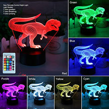 Load image into Gallery viewer, 3D Dinosaur Night Light - Gifteee. Find cool &amp; unique gifts for men, women and kids
