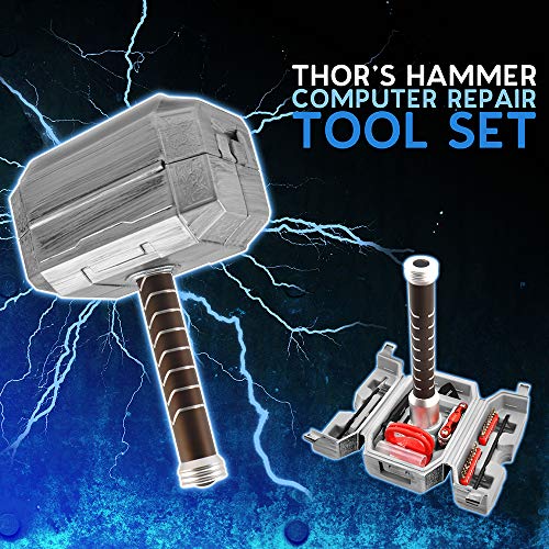 Marvel Mighty Thor Hammer 28 Piece Tool Kit - Gifteee Unique & Unusual gifts, Cool gift ideas