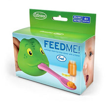 Load image into Gallery viewer, Silicone Frog Face Baby Feeding Spoon - Gifteee. Find cool &amp; unique gifts for men, women and kids

