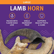 Load image into Gallery viewer, Large Lamb Horn Dog Chew
